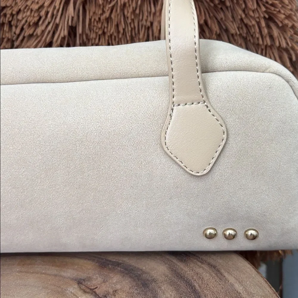 Pretty Simple Sally Suede Barrel Bag/Oat